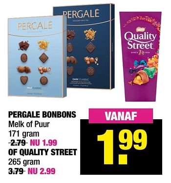 Aanbiedingen Pergale bonbons - Pergale - Geldig van 20/12/2021 tot 01/01/2022 bij Big Bazar