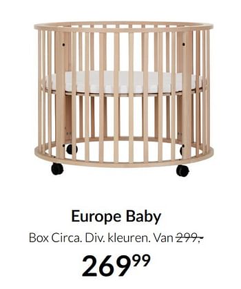 Aanbiedingen Europe baby box circa - Europe baby - Geldig van 23/12/2021 tot 03/01/2022 bij Babypark