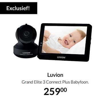 Aanbiedingen Luvion grand elite 3 connect plus babyfoon - Luvion - Geldig van 23/12/2021 tot 03/01/2022 bij Babypark