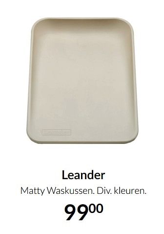 Aanbiedingen Leander matty waskussen - Leander - Geldig van 23/12/2021 tot 03/01/2022 bij Babypark