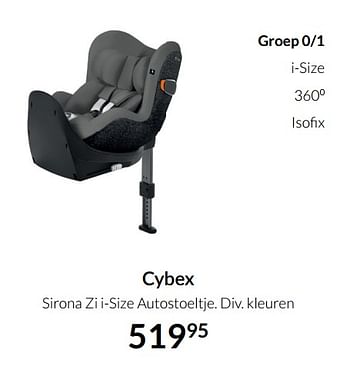 Aanbiedingen Cybex sirona zi i-size autostoeltje - Cybex - Geldig van 23/12/2021 tot 03/01/2022 bij Babypark