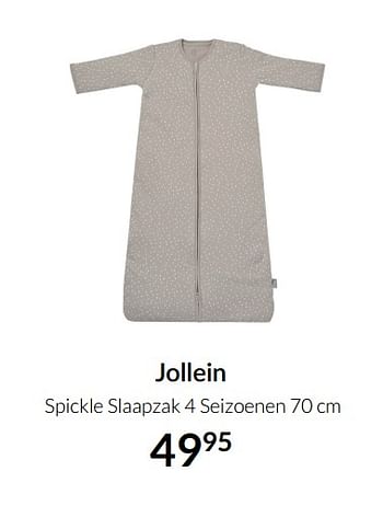 Aanbiedingen Jollein spickle slaapzak 4 seizoenen - Jollein - Geldig van 23/12/2021 tot 03/01/2022 bij Babypark