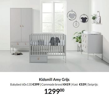 Aanbiedingen Kidsmill amy grijs - Kidsmill - Geldig van 23/12/2021 tot 03/01/2022 bij Babypark
