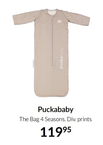 Aanbiedingen Puckababy the bag 4 seasons - Puckababy - Geldig van 23/12/2021 tot 03/01/2022 bij Babypark