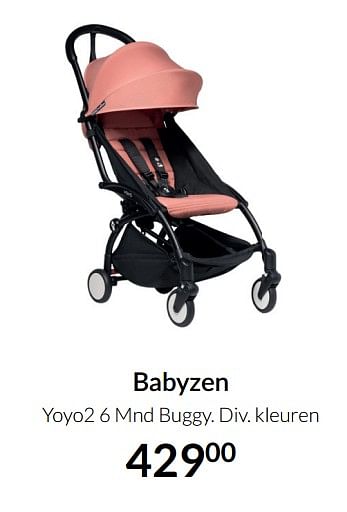 Aanbiedingen Babyzen yoyo2 6 mnd buggy - Babyzen - Geldig van 23/12/2021 tot 03/01/2022 bij Babypark