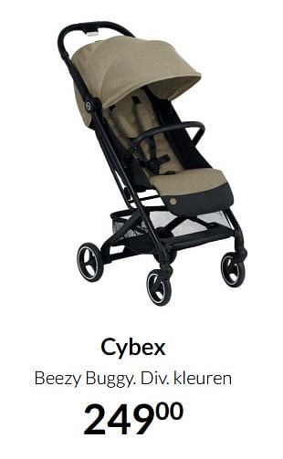 Aanbiedingen Cybex beezy buggy - Cybex - Geldig van 23/12/2021 tot 03/01/2022 bij Babypark