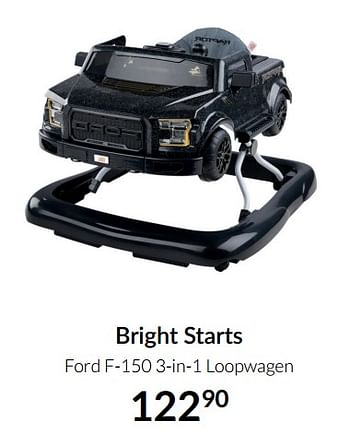 Aanbiedingen Bright starts ford f-150 3-in-1 loopwagen - Bright Starts  - Geldig van 23/12/2021 tot 03/01/2022 bij Babypark