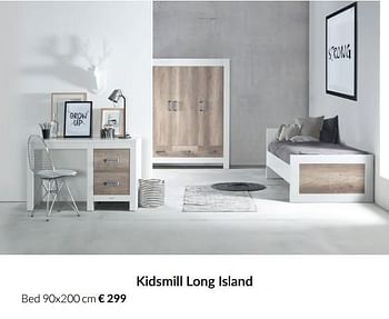 Aanbiedingen Kidsmill long island bed - Kidsmill - Geldig van 23/12/2021 tot 03/01/2022 bij Babypark