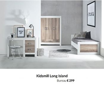 Aanbiedingen Kidsmill long island bureau - Kidsmill - Geldig van 23/12/2021 tot 03/01/2022 bij Babypark