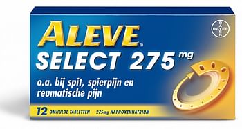 Aanbiedingen Aleve Select 275mg - Geldig van 26/12/2021 tot 21/01/2022 bij Drogisterij.net
