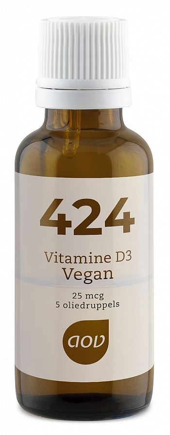 Aanbiedingen Aov 424 Vitamine D3 Vegan - Geldig van 26/12/2021 tot 21/01/2022 bij Drogisterij.net