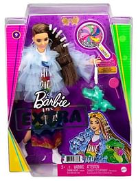 Aanbiedingen Barbie EXTRA - Blue Coat pop met diertje - Barbie - Geldig van 26/12/2021 tot 31/01/2022 bij Toychamp