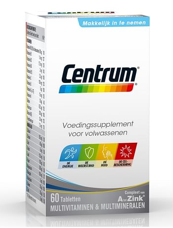 Aanbiedingen Centrum Multivitamine Adult Compleet Van A Tot Zink - Geldig van 26/12/2021 tot 21/01/2022 bij Drogisterij.net