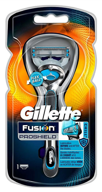 Aanbiedingen Per stuk Gillette Fusion Proshield Chill Scheersysteem Met Flexball - Geldig van 26/12/2021 tot 21/01/2022 bij Drogisterij.net