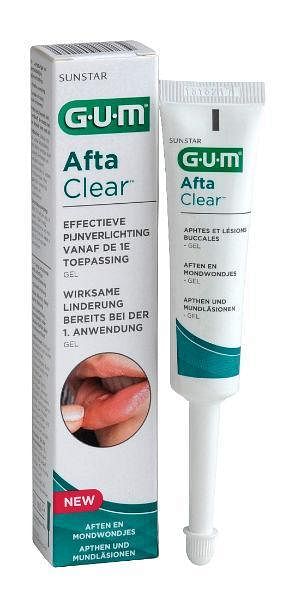 Aanbiedingen Gum Aftaclear Gel 10ml - Geldig van 26/12/2021 tot 21/01/2022 bij Drogisterij.net