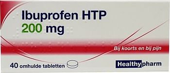 Aanbiedingen Healthypharm Ibuprofen HTP 200 mg - Geldig van 26/12/2021 tot 21/01/2022 bij Drogisterij.net