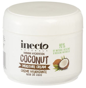 Aanbiedingen Inecto Naturals Coconut Moisture Cream 250ml - Geldig van 26/12/2021 tot 21/01/2022 bij Drogisterij.net