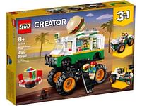 Aanbiedingen 31104 Hamburger Monstertruck - Lego - Geldig van 26/12/2021 tot 31/01/2022 bij Toychamp
