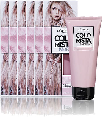 Aanbiedingen Loreal Paris Colorista Wash Out 2 Pinkhair Voordeelverpakking 6xStuk - Geldig van 26/12/2021 tot 21/01/2022 bij Drogisterij.net