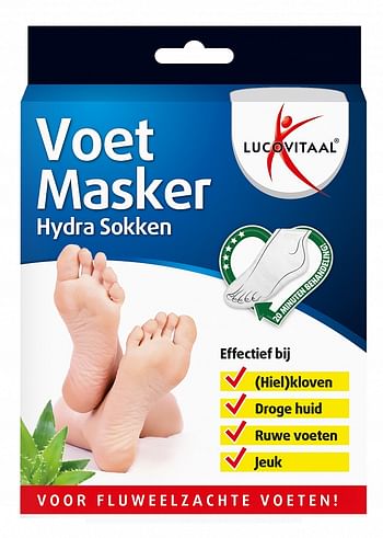 Aanbiedingen Lucovitaal Voetmasker Hydra Sokken 1paar - Geldig van 26/12/2021 tot 21/01/2022 bij Drogisterij.net