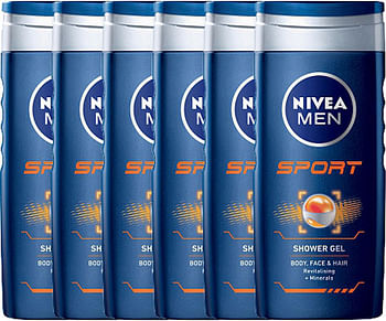 Aanbiedingen Nivea Men Sport Douchegel Voordeelverpakking 6x250ml - Geldig van 26/12/2021 tot 21/01/2022 bij Drogisterij.net