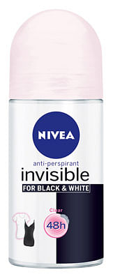 Aanbiedingen Nivea Deodorant Roller Invisible For Black en White 50ml - Geldig van 26/12/2021 tot 15/01/2022 bij Drogisterij.net