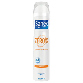Aanbiedingen Sanex Deodorant Deospray Zero Sensitive 200ml - Geldig van 26/12/2021 tot 21/01/2022 bij Drogisterij.net