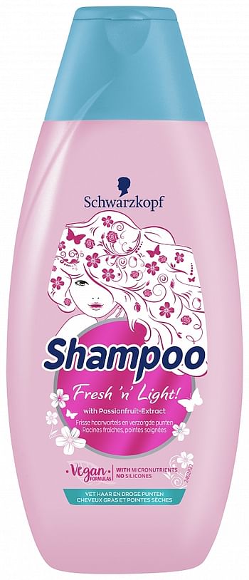Aanbiedingen Schwarzkopf Fresh N Light Shampoo 400ml - Geldig van 26/12/2021 tot 21/01/2022 bij Drogisterij.net