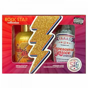 Aanbiedingen Sunshine en Glitter Rock Star Collection Geschenkset Set - Geldig van 26/12/2021 tot 21/01/2022 bij Drogisterij.net