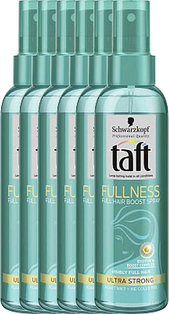 Aanbiedingen Taft Thick.spray Fullness Voordeelverpakking 6x150ml - Geldig van 26/12/2021 tot 21/01/2022 bij Drogisterij.net