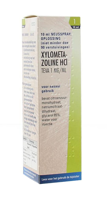 Aanbiedingen Teva Xylometazoline 1mg Spray - Geldig van 26/12/2021 tot 21/01/2022 bij Drogisterij.net