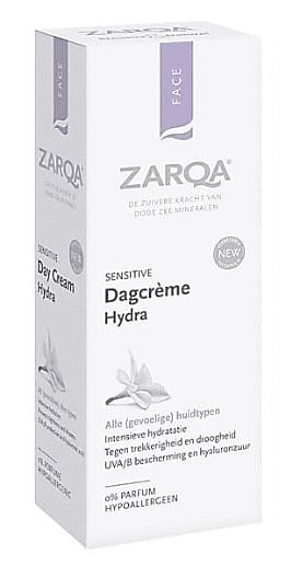Aanbiedingen Zarqa Dagcreme Hydra Sensitive 50ml - Geldig van 26/12/2021 tot 21/01/2022 bij Drogisterij.net