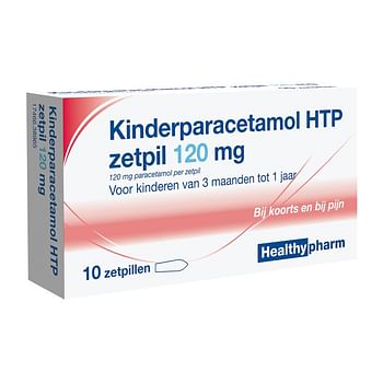 Aanbiedingen Healthypharm Kinder Paracetamol 120 mg Zetpil - Geldig van 27/12/2021 tot 21/01/2022 bij Drogisterij.net