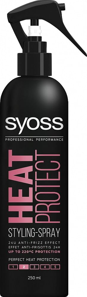Aanbiedingen Syoss Heat Protect Styling Spray 250 ML - Geldig van 27/12/2021 tot 21/01/2022 bij Drogisterij.net