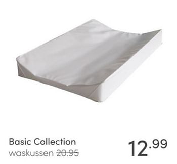 Aanbiedingen Basic collection waskussen - Basic Collection - Geldig van 26/12/2021 tot 08/01/2022 bij Baby & Tiener Megastore
