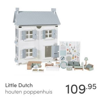 Aanbiedingen Little dutch houten poppenhuis - Little Dutch - Geldig van 26/12/2021 tot 08/01/2022 bij Baby & Tiener Megastore