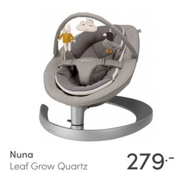 Aanbiedingen Nuna leaf grow quartz - Nuna - Geldig van 26/12/2021 tot 08/01/2022 bij Baby & Tiener Megastore