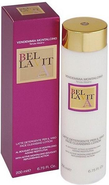 Aanbiedingen Bella Vita Montalcino Face Cleans Lotion 200ml - Geldig van 30/12/2021 tot 21/01/2022 bij Drogisterij.net