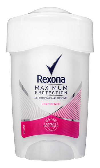 Aanbiedingen Rexona Women Maximum Protection Confidence Deodorant Stick 45ml - Geldig van 30/12/2021 tot 21/01/2022 bij Drogisterij.net