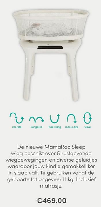 Aanbiedingen 4moms mamaroo sleep - 4Moms - Geldig van 26/12/2021 tot 08/01/2022 bij Baby & Tiener Megastore