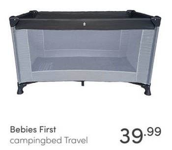 Aanbiedingen Bebies first campingbed travel - bebiesfirst - Geldig van 26/12/2021 tot 08/01/2022 bij Baby & Tiener Megastore