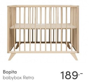 Aanbiedingen Bopita babybox retro - Bopita - Geldig van 26/12/2021 tot 08/01/2022 bij Baby & Tiener Megastore
