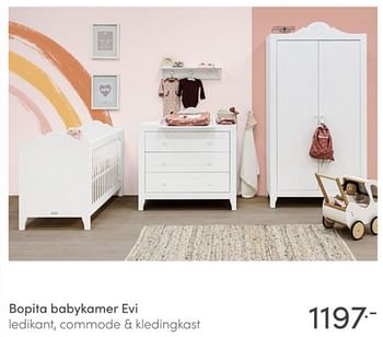 Aanbiedingen Bopita babykamer evi - Bopita - Geldig van 26/12/2021 tot 08/01/2022 bij Baby & Tiener Megastore