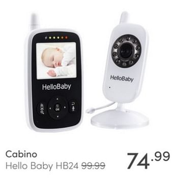 Aanbiedingen Cabino hello baby hb24 - Cabino - Geldig van 26/12/2021 tot 08/01/2022 bij Baby & Tiener Megastore