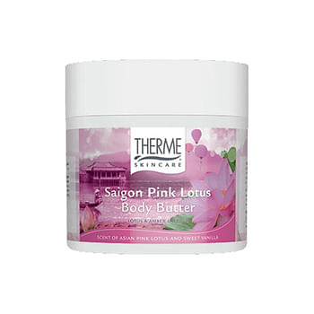 Aanbiedingen 6x Therme Body Butter Saigon Pink Lotus 250 ml - Geldig van 04/12/2021 tot 22/01/2022 bij Plein