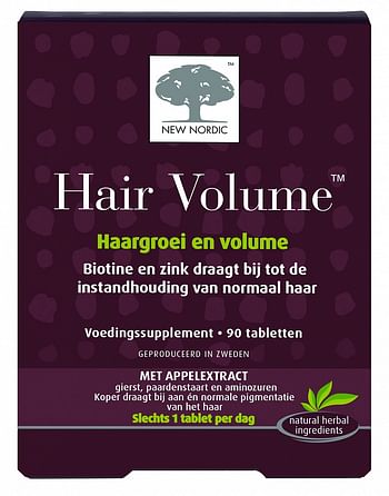 Aanbiedingen New Nordic Hair Volume Tabletten - Geldig van 08/12/2021 tot 21/01/2022 bij Drogisterij.net