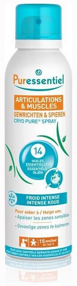 Aanbiedingen Puressentiel Gewrichten en Spieren Cryo Pure Spray - Geldig van 08/12/2021 tot 21/01/2022 bij Drogisterij.net