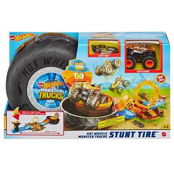 Aanbiedingen Hot Wheels Monster Trucks - Stuntbanden speelset - Hot Wheels - Geldig van 12/04/2021 tot 26/04/2021 bij ToyChamp