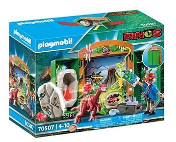 Aanbiedingen 70507 Speelbox Dino-onderzoeker - Playmobil - Geldig van 12/04/2021 tot 26/04/2021 bij ToyChamp