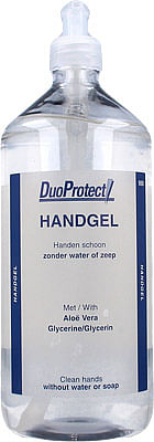 Aanbiedingen Duoprotect Handgel Pompflacon 1000ml - Geldig van 21/05/2021 tot 13/08/2021 bij Drogisterij.net